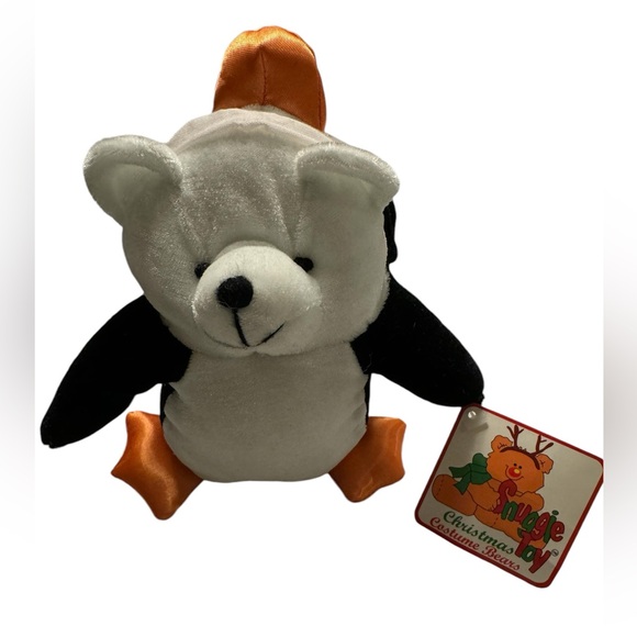 NWT Christmas Costume Bears Black, White And Orange Snuggie Toy - Picture 2 of 11